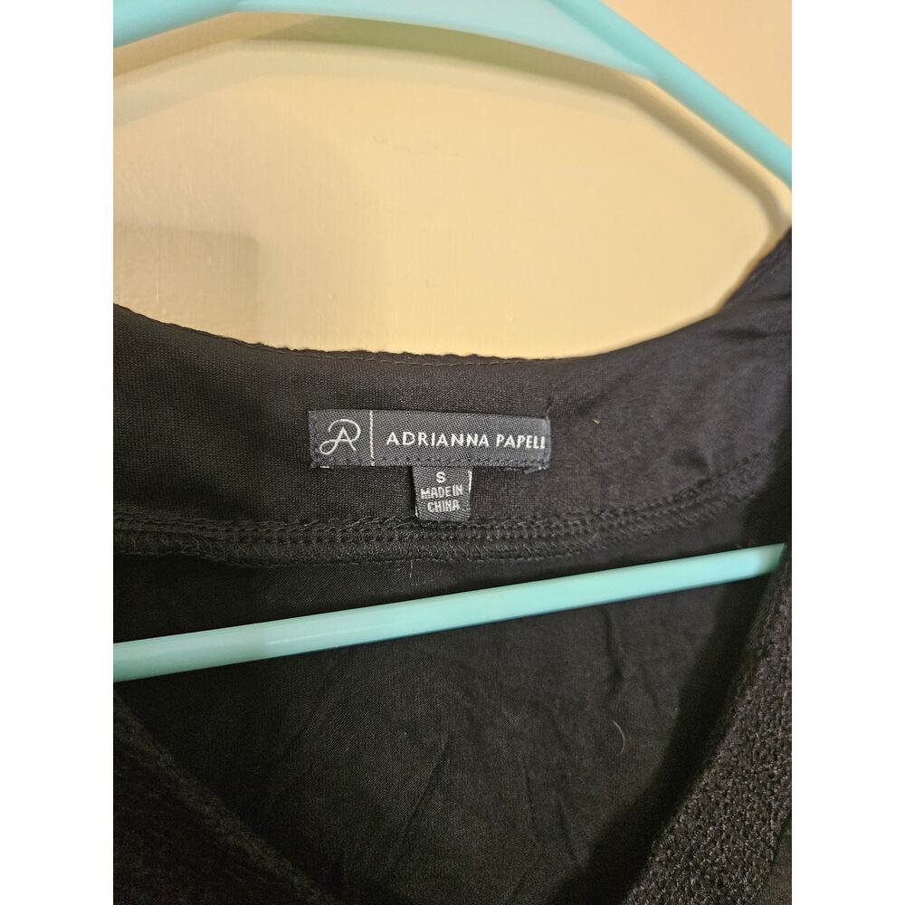 Adrianna Papell Size Small Sleeveless Black Blouse Top Casual Summer - Picture 4 of 6